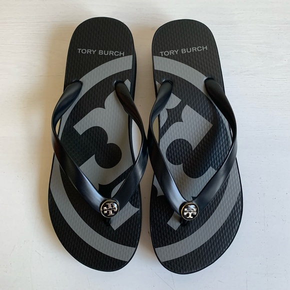 Tory Burch Shoes - Tory Burch Emory Women's Black Platform Flip Flop Sandals Size 8